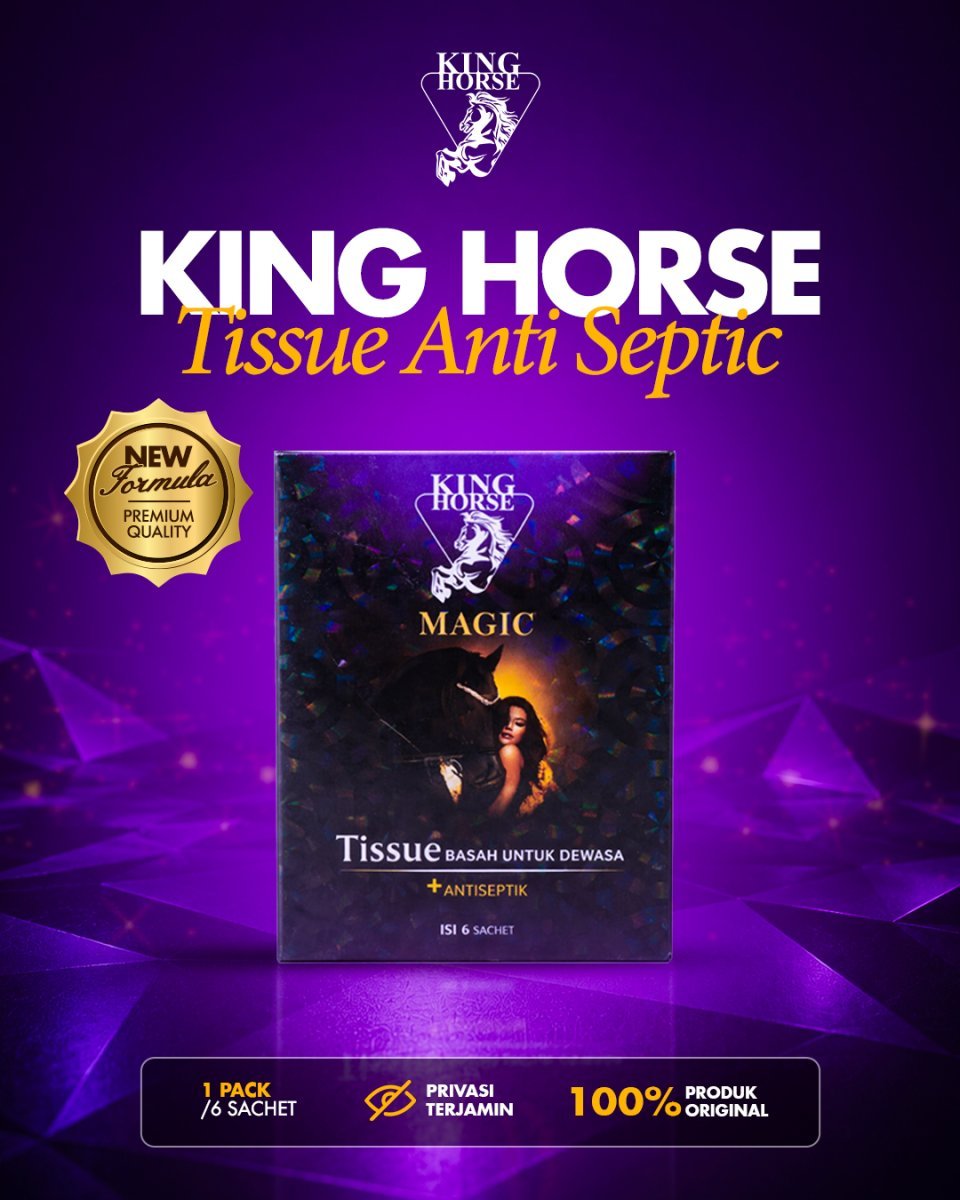 Tissue Magic King Horse 1 Pack isi 6 Sachet