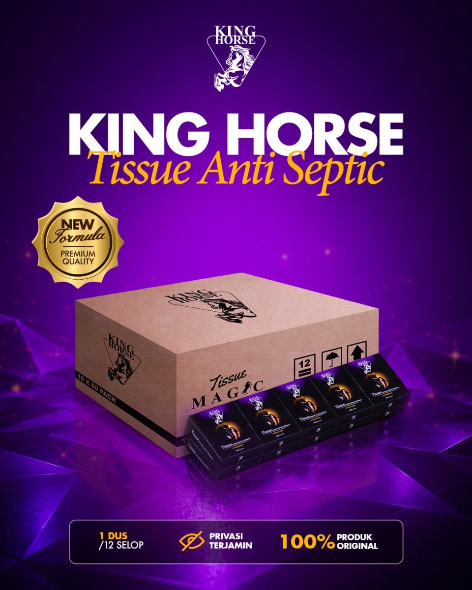 Tissue Magic King Horse 1 Dus Pack isi 12 Slop