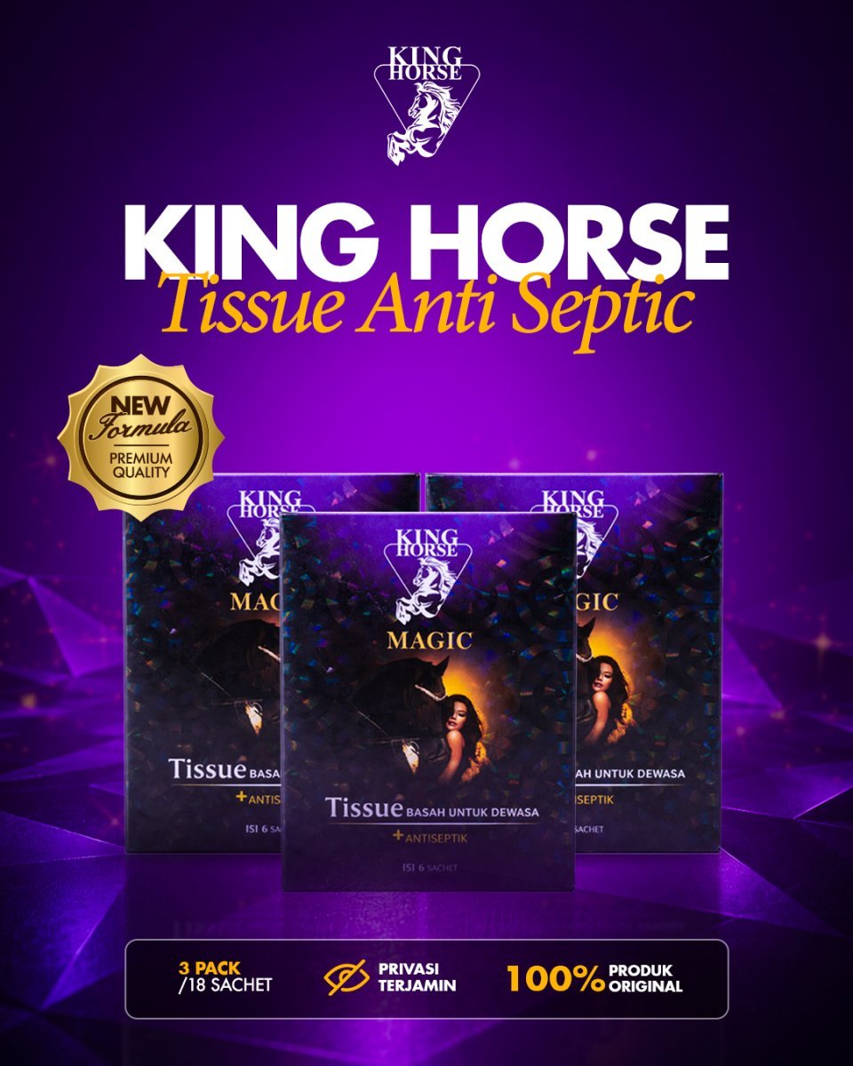 Tissue Magic King Horse 3 Pack isi 18 Sachet